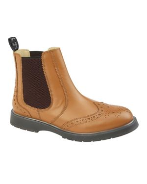 Grafters Leather Chelsea Boots - Brown