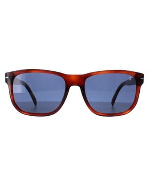 David Beckham Rectangle Tortoise Db1045/S - Blue