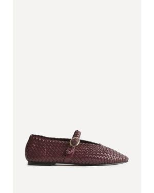 Linzi Debut Handwoven Mary Janes - Purple