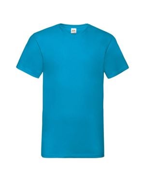 Fruit Of The Loom Valueweight V-Neck, Short Sleeve T-Shirt - Blue