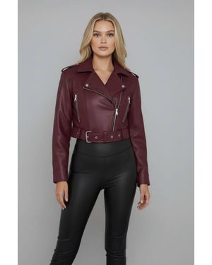 Stylewise Faux Leather Belted - Brown
