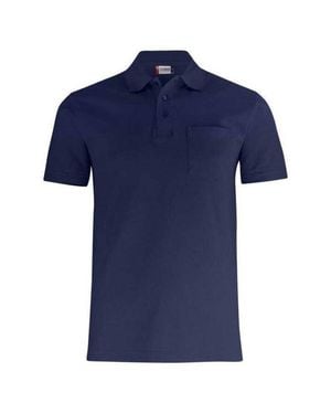 Clique Basic Chest Pocket Polo Shirt - Blue