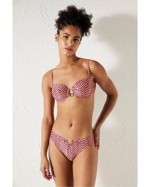 Penti Aurora Striped Strapless Underwired Bikini Top - Multicolour
