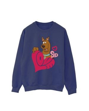 Scooby Doo Love Heart Sweatshirt - Blue