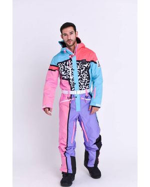 OOSC Signature Penfold Ski Suit Print, Relaxed Fit, Woven Ski Suit - Red