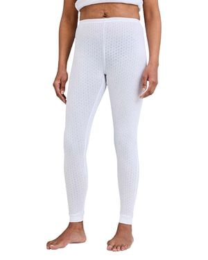 Chums Pointelle Thermal Leggings - Blue