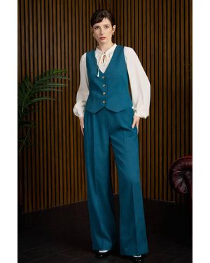 Banned Retro Joanna 40S Trousers - Blue
