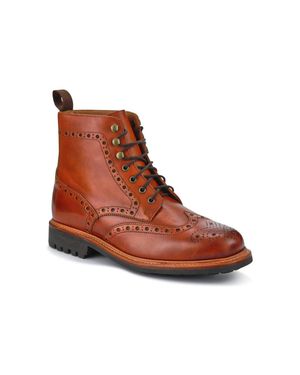 Jones Bootmaker Baker Street Goodyear Welted Ankle Boots - Brown