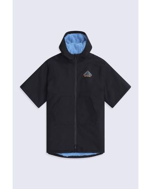 Animal 'Misty' Waterproof Breathable Borg Lined Full Zip Hooded Beach Parka - Blue
