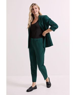 Dorothy Perkins Slim Leg Tailored Ankle Grazer Trouser - Green