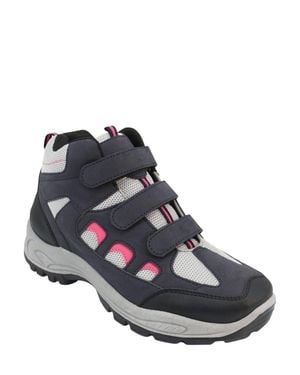 Chums Wide Ee Fit Walking Demi Boot With Touch Fastening & Cushioned Ankle - Black
