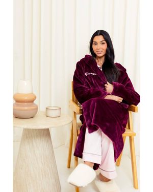 Lulabay Personalised Plush Dressing Gown - Pink