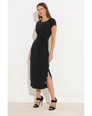 Star by Julien MacDonald Popper Detail Midi Dress - Black