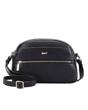 Paul Costelloe Loire Leather Cross Body Bag - Black