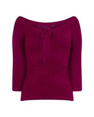 Banned Retro Pretty Illusion Top-Bordeaux - Purple