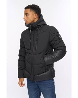 Crosshatch Lorden Puffer Jacket - Grey