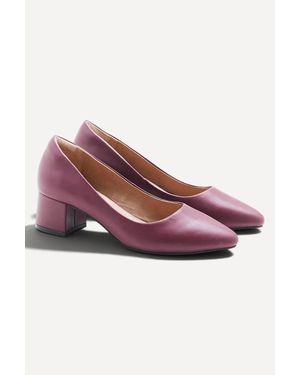 DAMART Block Heel Court Shoe - Purple