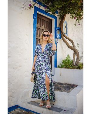 Liquorish Floral Print Maxi Dress - Multicolour