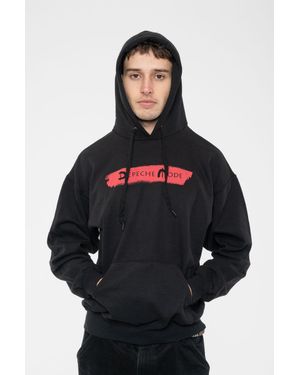 Depeche Mode Logo Global Spirit Tour Pullover Hoodie - Black