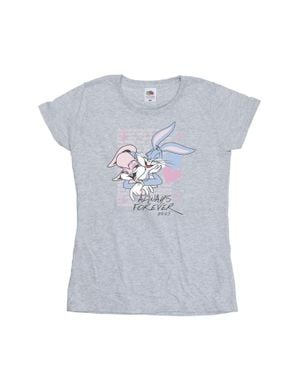 Looney Tunes Always Forever Bugs Bunny & Lola Bunny T-Shirt - Blue