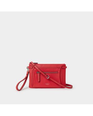 Osprey The Ruby Leather Crossbody Clutch Bag - Red