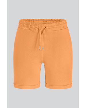 Enorsia Jersey Terry Roll Up Hem Hot Shorts - Orange