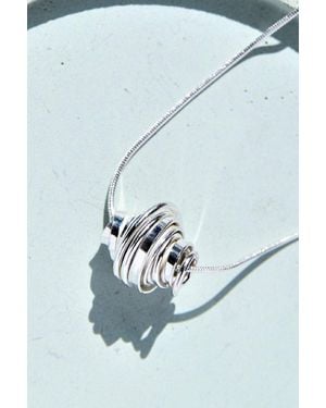 Otis Jaxon London Coiled Sterling Pendant Necklace - Blue