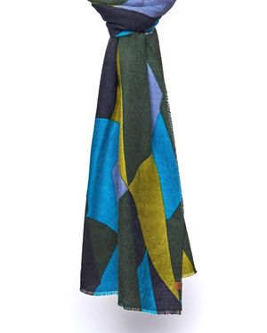 Moshulu 'Cuckoo Scarf' Abstract Patterned Scarf - Blue