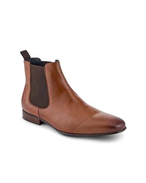 Jones Bootmaker Leather Pointed-Toe Chelsea Boots - Brown