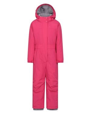 Mountain Warehouse 'Cloud' Waterproof Skiing Winter Fleece Lined Snowsuit - Pink