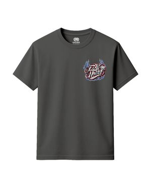 Ecko' Unltd Flame Script Chest Back T-Shirt - Black