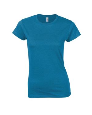 Gildan Softstyle Plain Ringspun Cotton Fitted T-Shirt - Blue