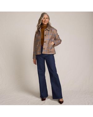 Lands' End Soft Denim Classic Flared Jeans - Blue