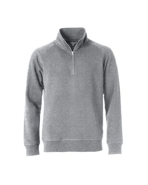 Clique Classic Melange Half Zip Sweatshirt - Grey