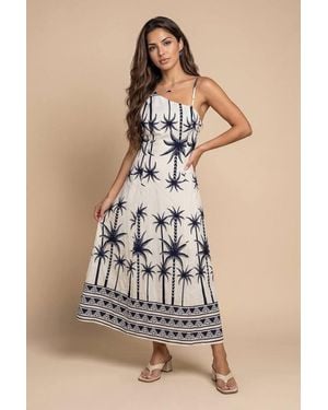 Urban Bliss Boarder Print Maxi Dress - Natural