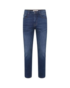 Smart Living Skinny Fit Denim Jeans Casual Classic Stretch Cotton Trousers - Blue