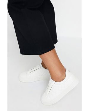 Yours Quilted Design Trainers - Black