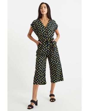Louche Ady Pineapple Please Jumpsuit - Blue