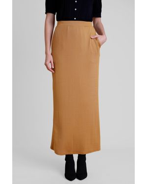 Enorsia Jersey Basic Maxi Skirt - Black