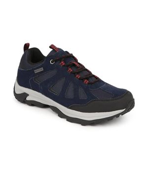 Pavers Leather Walking Trainers - Blue