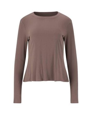 Athlecia Long Sleeve T-Shirt Mandes - Brown