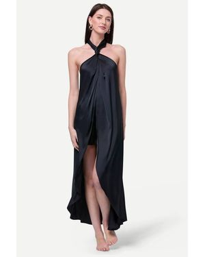 Zafur official Amalfi Over Dress - Blue