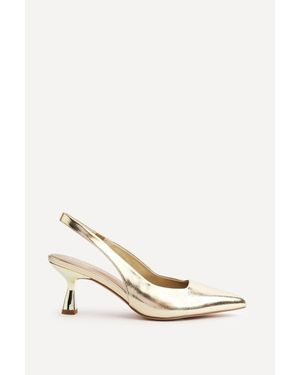 Linzi Izzie Wide Fit Court Heels - Natural