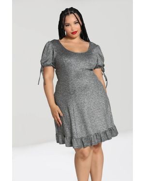 Hell Bunny Haze Mini Dress - Grey