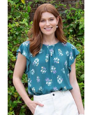 Kite Fontmell Woven Blouse Bouquet Belle - Green