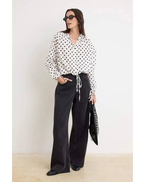 WOVCOR Long Sleeve Relaxed Fit Shirt - White