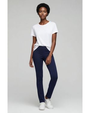 Lands' End Petite Starfish Slim Leg Stretch Jersey Trousers - Blue