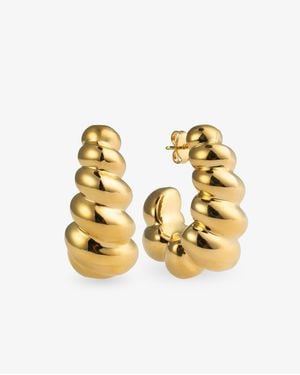 Denise Pacini - Bold Collection Catarina Sculptural Earrings - Metallic