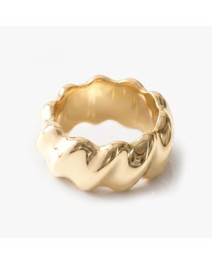 Denise Pacini - Geometric Collection Vittoria Organic Wavy Statement Bangle Bracelet - Metallic
