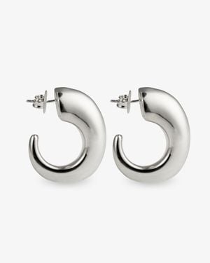 Denise Pacini - Abstract Collection Camila Chunky Sculptural Open Hoop Earrings - Metallic